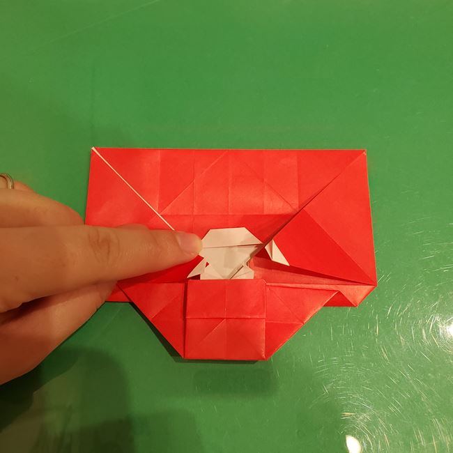 サンタクロースの折り紙 難しい折り方作り方④完成(7)