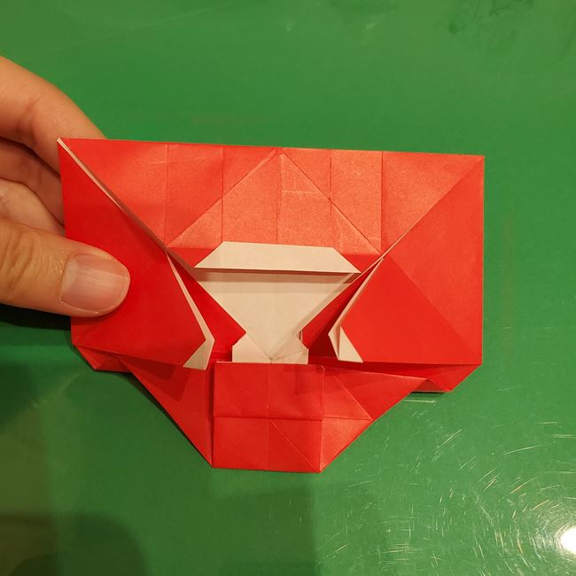 サンタクロースの折り紙 難しい折り方作り方④完成(8)