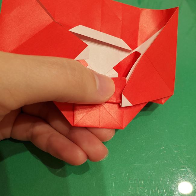 サンタクロースの折り紙 難しい折り方作り方④完成(9)