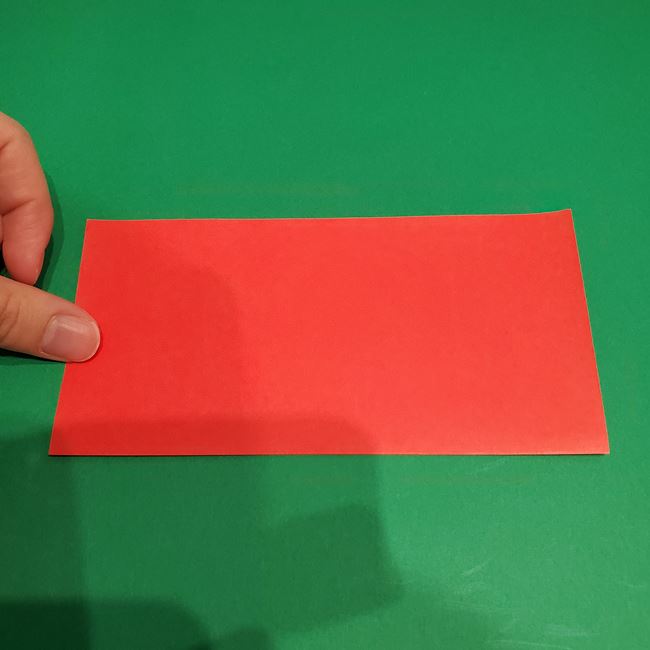 サンタクロースの折り紙メダルの簡単な作り方(平面)①サンタ(2)