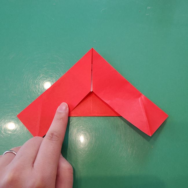 折り紙 星型のサンタクロースの折り方作り方②星形(1)