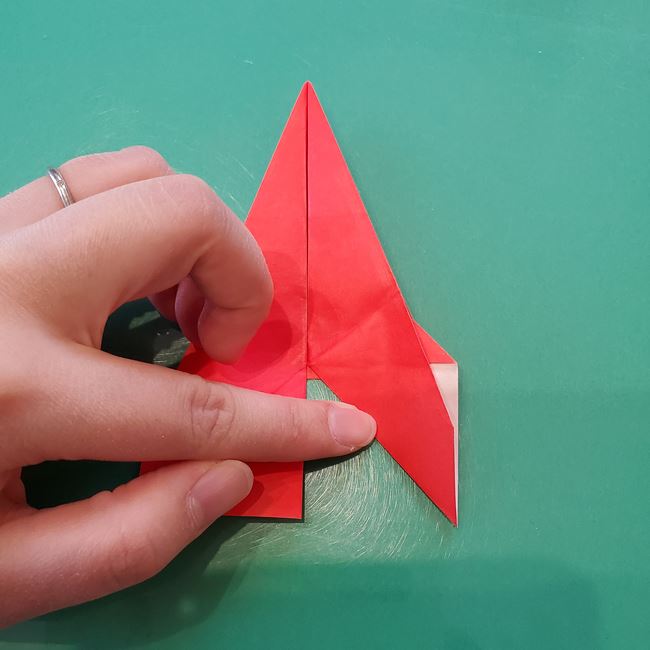 折り紙 星型のサンタクロースの折り方作り方②星形(10)