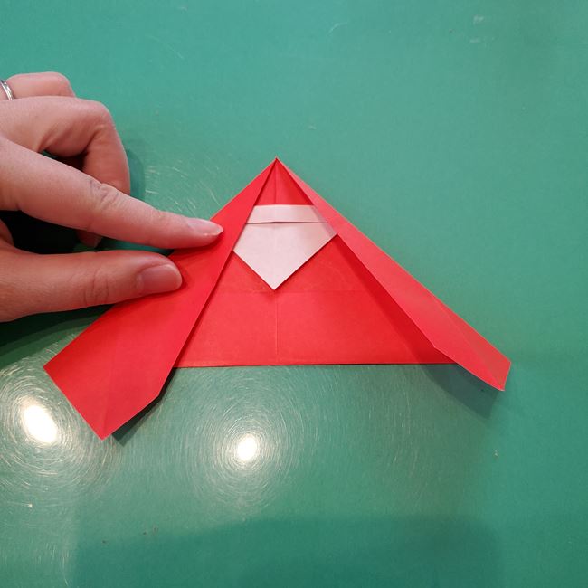 折り紙 星型のサンタクロースの折り方作り方②星形(4)