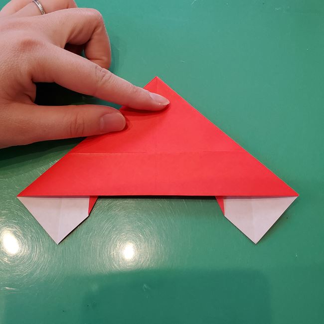 折り紙 星型のサンタクロースの折り方作り方②星形(5)