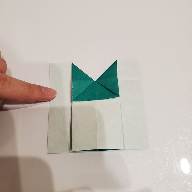 折り紙 柊のリースの折り方作り方①パーツ(19)