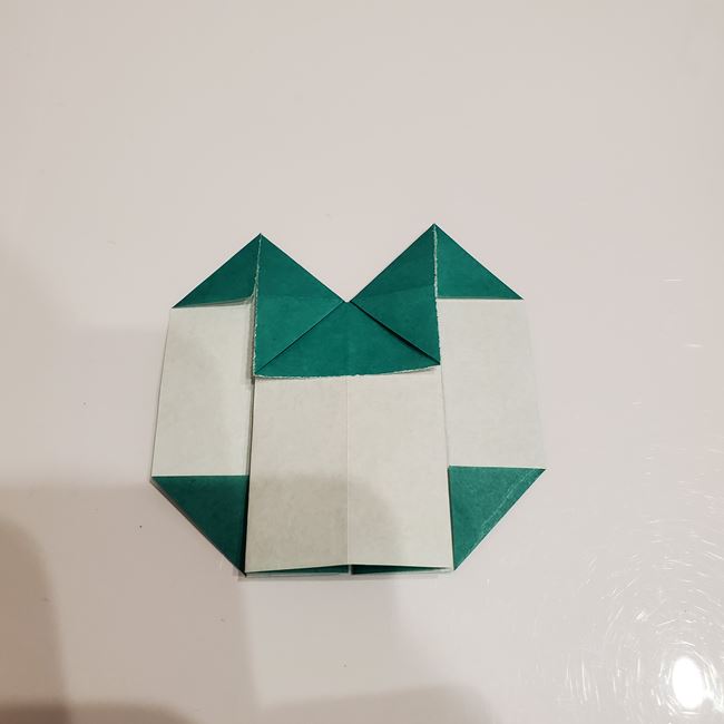 折り紙 柊のリースの折り方作り方①パーツ(20)
