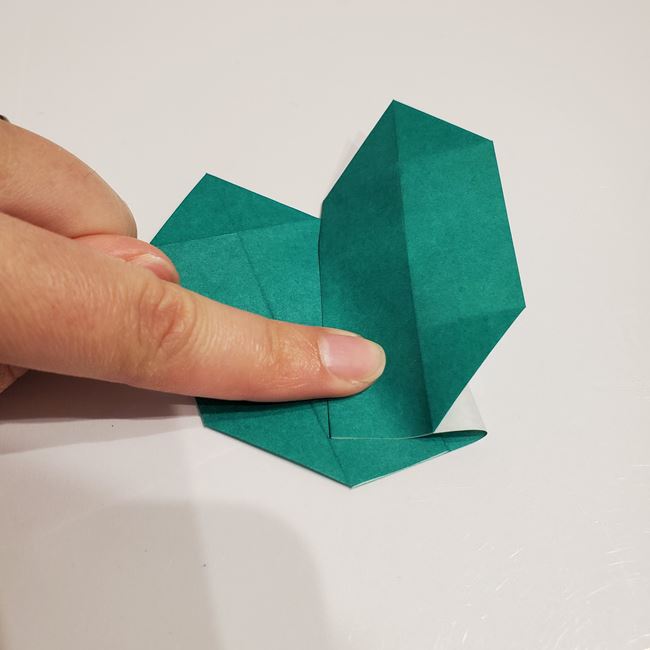 折り紙 柊のリースの折り方作り方①パーツ(23)