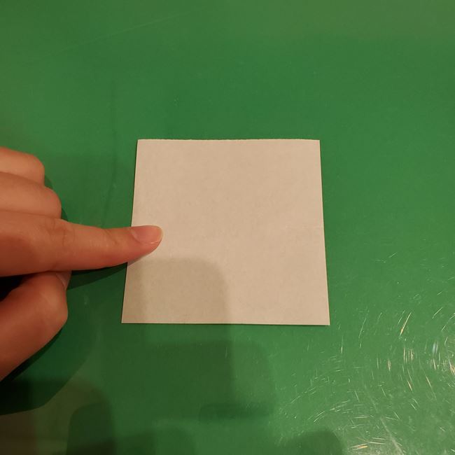 折り紙 柊のリースの折り方作り方①パーツ(7)