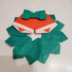 折り紙 柊のリースの折り方作り方★手作りヒイラギの壁面飾りを飾ろう！