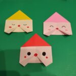 折り紙のサンタ 顔だけで簡単！幼児も作れる折り方作り方を紹介☆