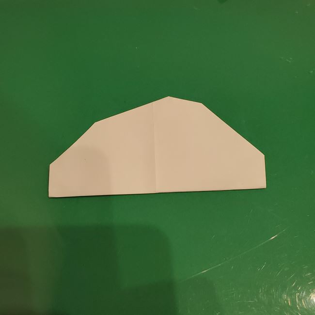 雪うさぎの折り紙 平面で簡単な折り方作り方①うさぎ(11)