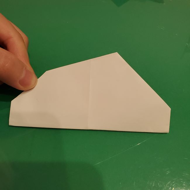 雪うさぎの折り紙 平面で簡単な折り方作り方①うさぎ(8)