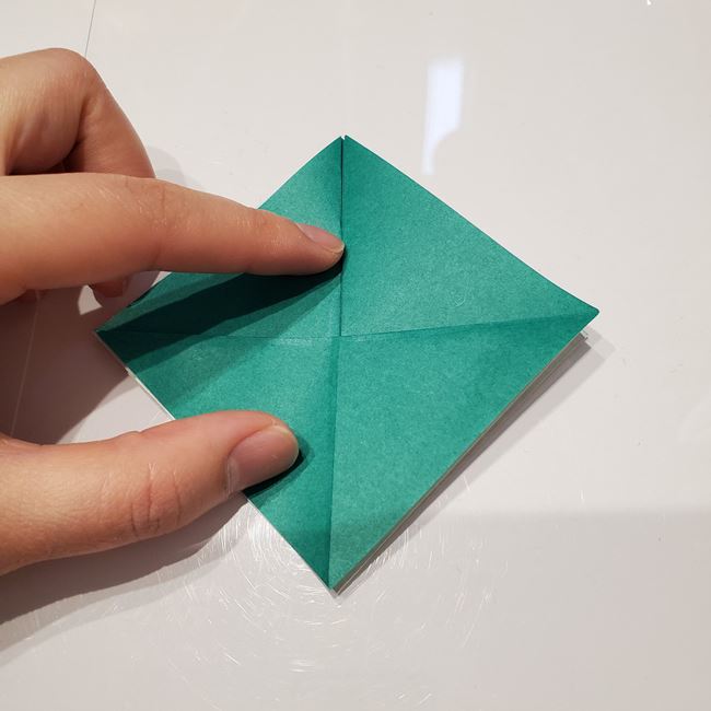 クリスマスのテーブル飾りの折り紙＊折り方作り方①箱(12)