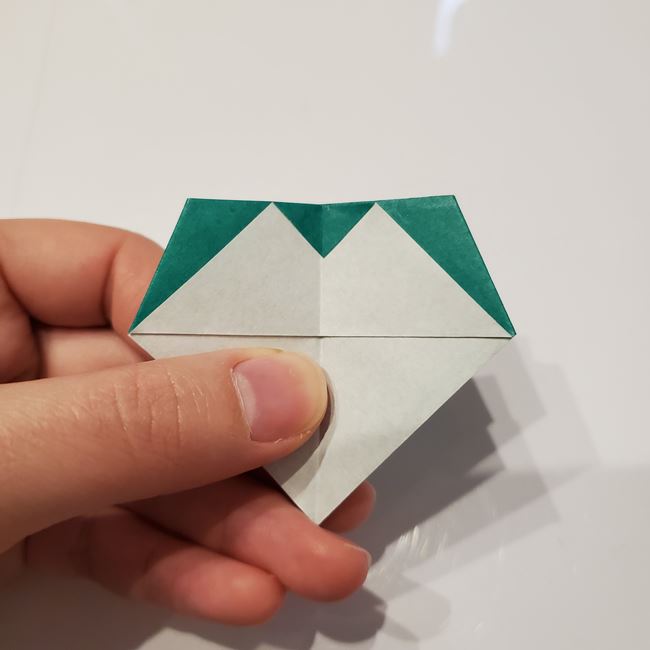 クリスマスのテーブル飾りの折り紙＊折り方作り方①箱(31)