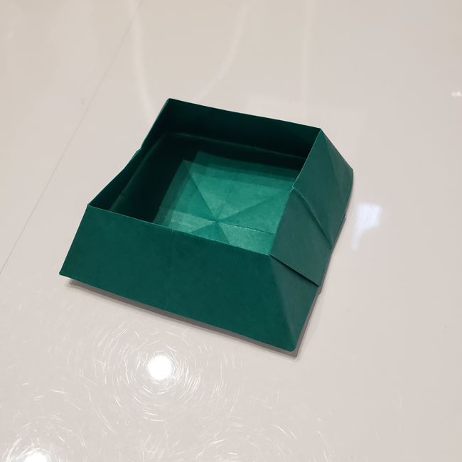 クリスマスのテーブル飾りの折り紙＊折り方作り方①箱(37)