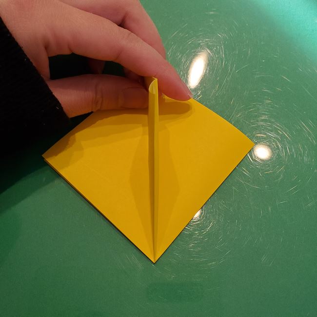 クリスマスオーナメントの折り紙 おしゃれで簡単な作り方・折り方①折り方(13)