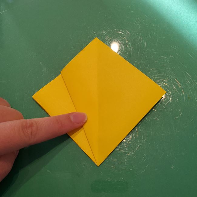 クリスマスオーナメントの折り紙 おしゃれで簡単な作り方・折り方①折り方(16)