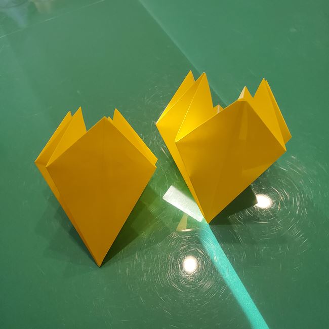 クリスマスオーナメントの折り紙 おしゃれで簡単な作り方・折り方①折り方(27)