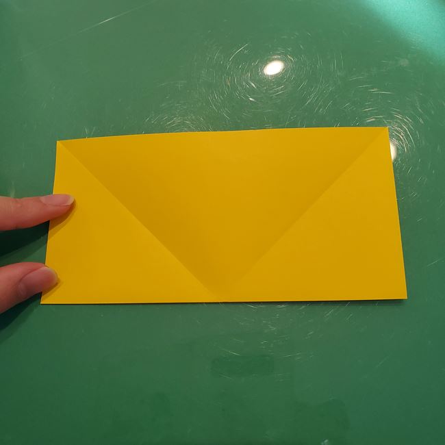 クリスマスオーナメントの折り紙 おしゃれで簡単な作り方・折り方①折り方(6)