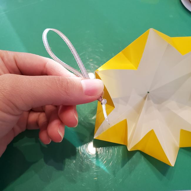 クリスマスオーナメントの折り紙 おしゃれで簡単な作り方・折り方②組み合わせ(4)