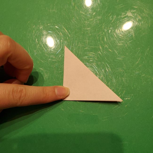 ポインセチアの折り紙 切り絵の切り方・作り方①花(3)