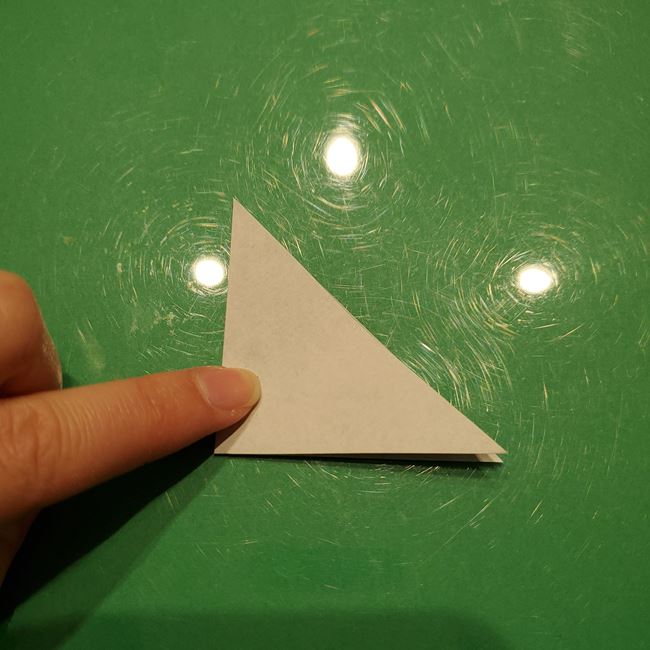 ポインセチアの折り紙 切り絵の切り方・作り方②葉(3)