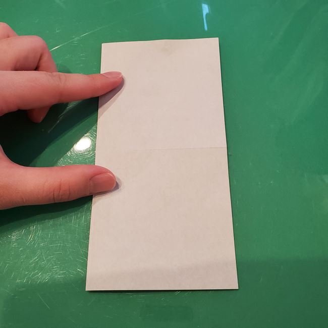 折り紙 ポインセチアの葉っぱの折り方作り方①折り筋(4)