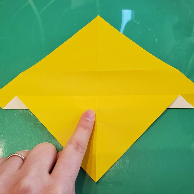折り紙の折り方 難しい虎｜作り方①折り筋(13)