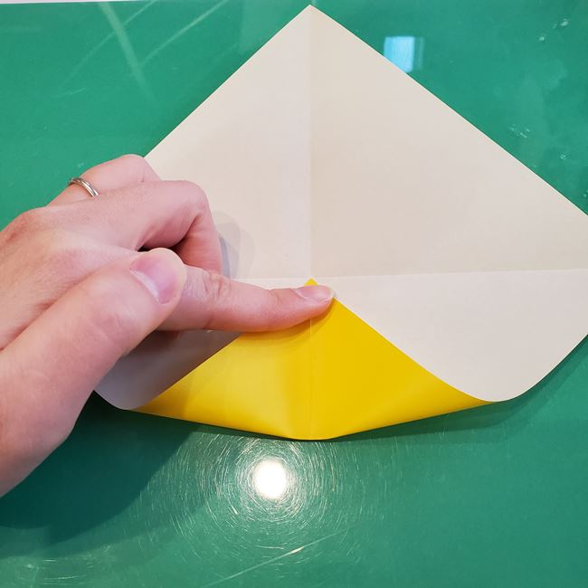折り紙の折り方 難しい虎｜作り方①折り筋(6)