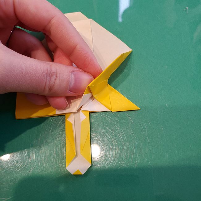 折り紙の折り方 難しい虎｜作り方③体(25)