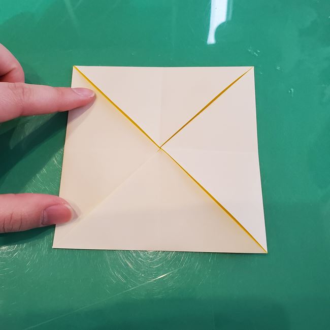折り紙の虎の立体的な折り方作り方③体(10)