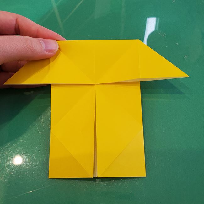 折り紙の虎の立体的な折り方作り方③体(15)