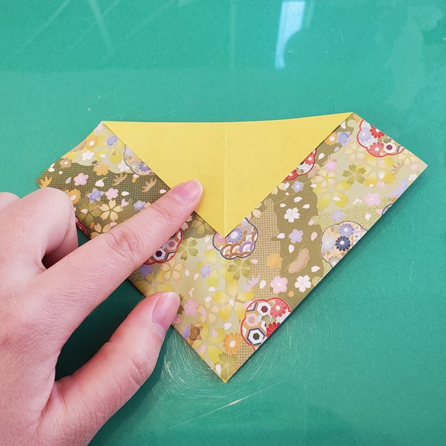 虎のポチ袋の折り紙 折り方作り方②袋(11)