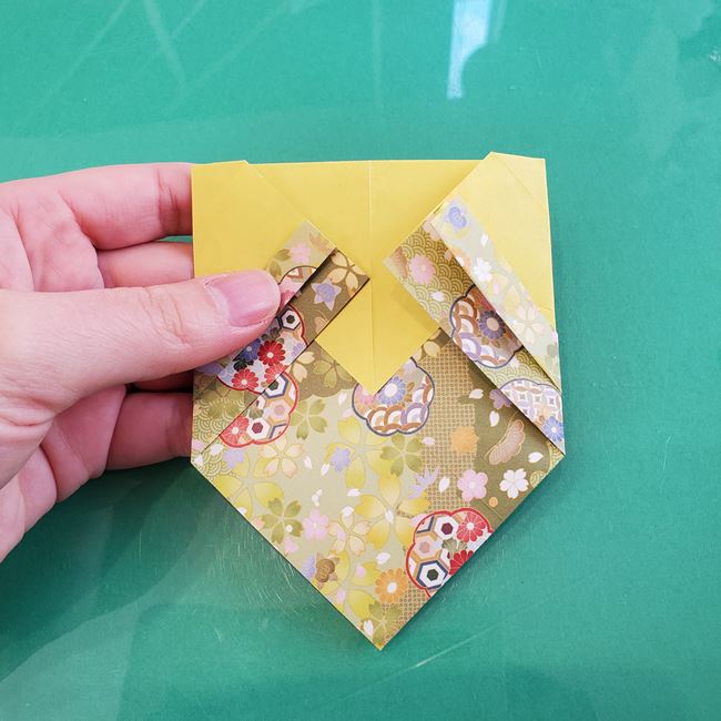 虎のポチ袋の折り紙 折り方作り方②袋(12)