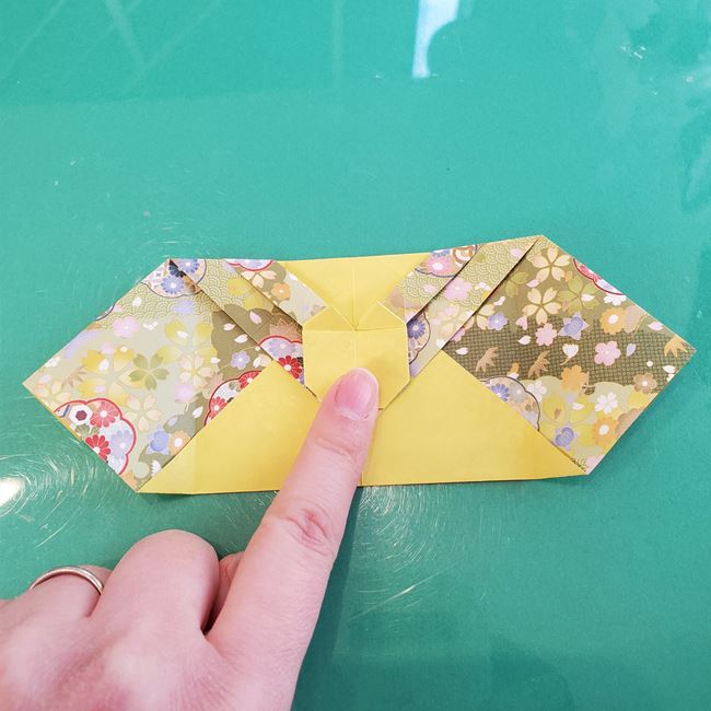 虎のポチ袋の折り紙 折り方作り方②袋(16)