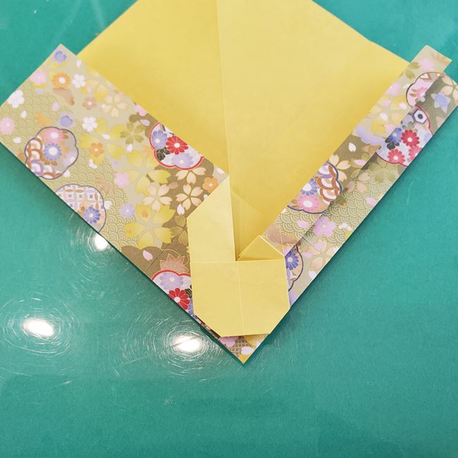 虎のポチ袋の折り紙 折り方作り方②袋(8)