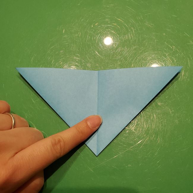 雪の結晶 折り紙でハートの模様がつくれる折り方作り方①パーツ(12)