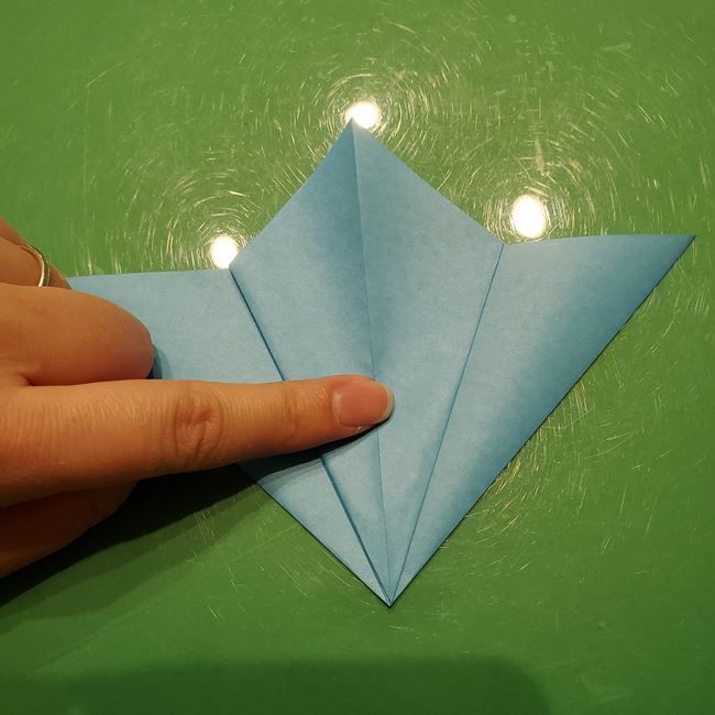 雪の結晶 折り紙でハートの模様がつくれる折り方作り方①パーツ(15)