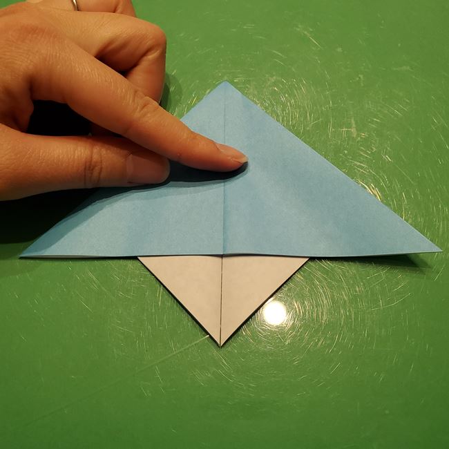 雪の結晶 折り紙でハートの模様がつくれる折り方作り方①パーツ(19)