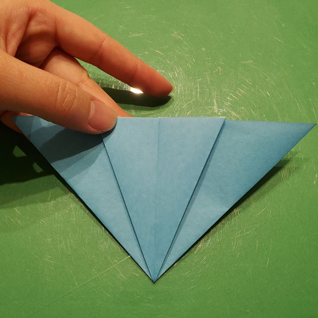 雪の結晶 折り紙でハートの模様がつくれる折り方作り方①パーツ(21)