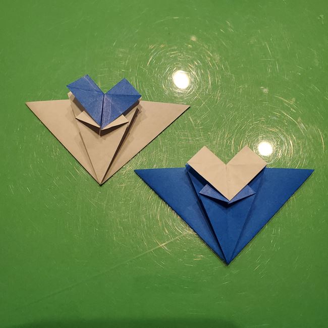 雪の結晶 折り紙でハートの模様がつくれる折り方作り方①パーツ(28)