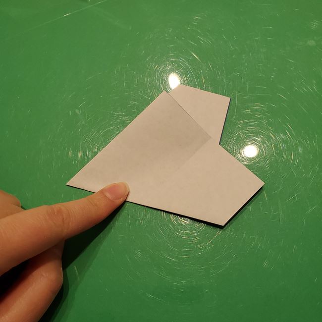 雪の結晶 折り紙を切る方法(10)