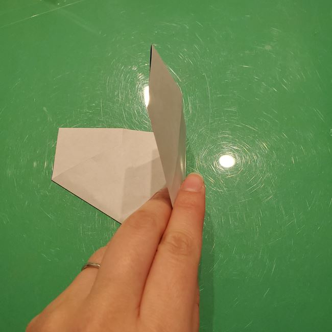 雪の結晶 折り紙を切る方法(7)