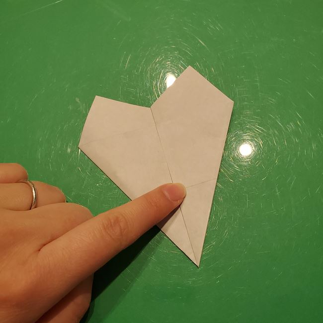 雪の結晶 折り紙を切る方法(9)