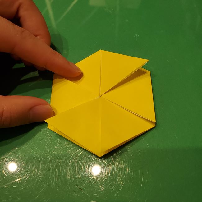 雪の結晶の折り紙 難しい上級者向けの折り方作り方②形(11)
