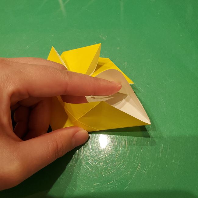 雪の結晶の折り紙 難しい上級者向けの折り方作り方②形(7)