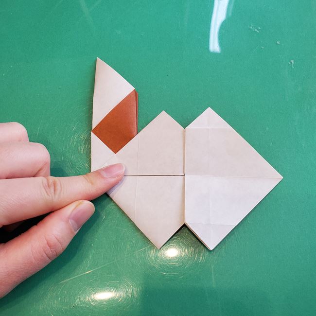 折り紙の動物 立体の犬を一枚でつくる折り方作り方は簡単 幼児の遊びにも 子供と楽しむ折り紙 工作