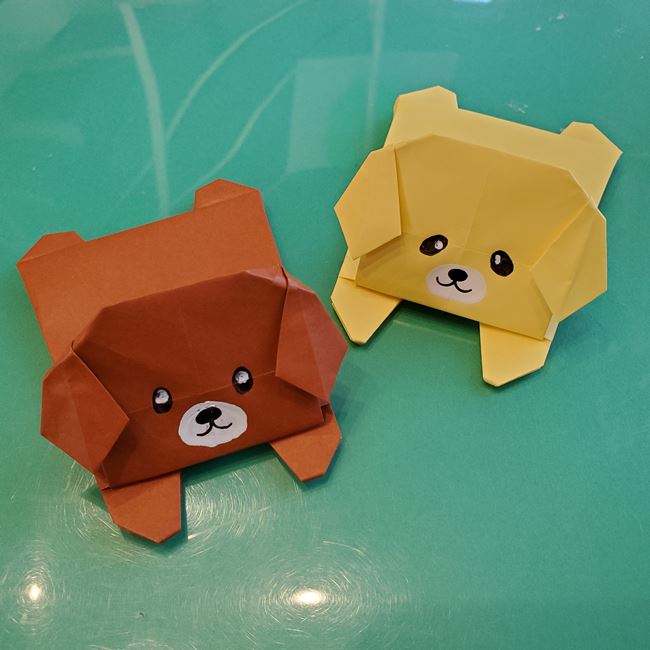 折り紙の犬の伏せは簡単な折り方でかわいい 全身の動物を手作り 子供と楽しむ折り紙 工作