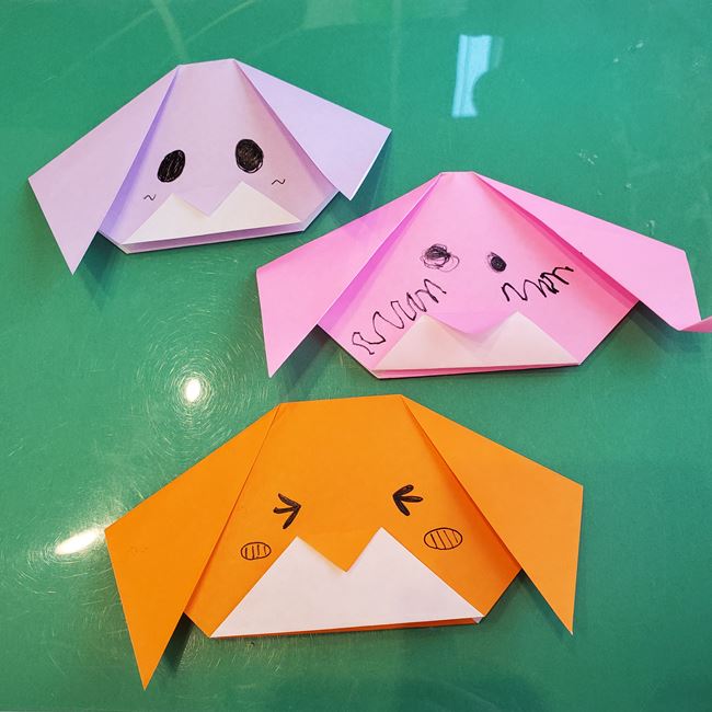 犬の折り紙 一枚で簡単に子供でもつくれる折り方作り方 幼稚園や保育園の製作にも 子供と楽しむ折り紙 工作