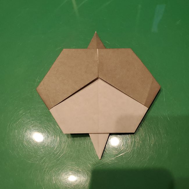 お内裏様の折り紙 簡単な折り方作り方①顔(27)